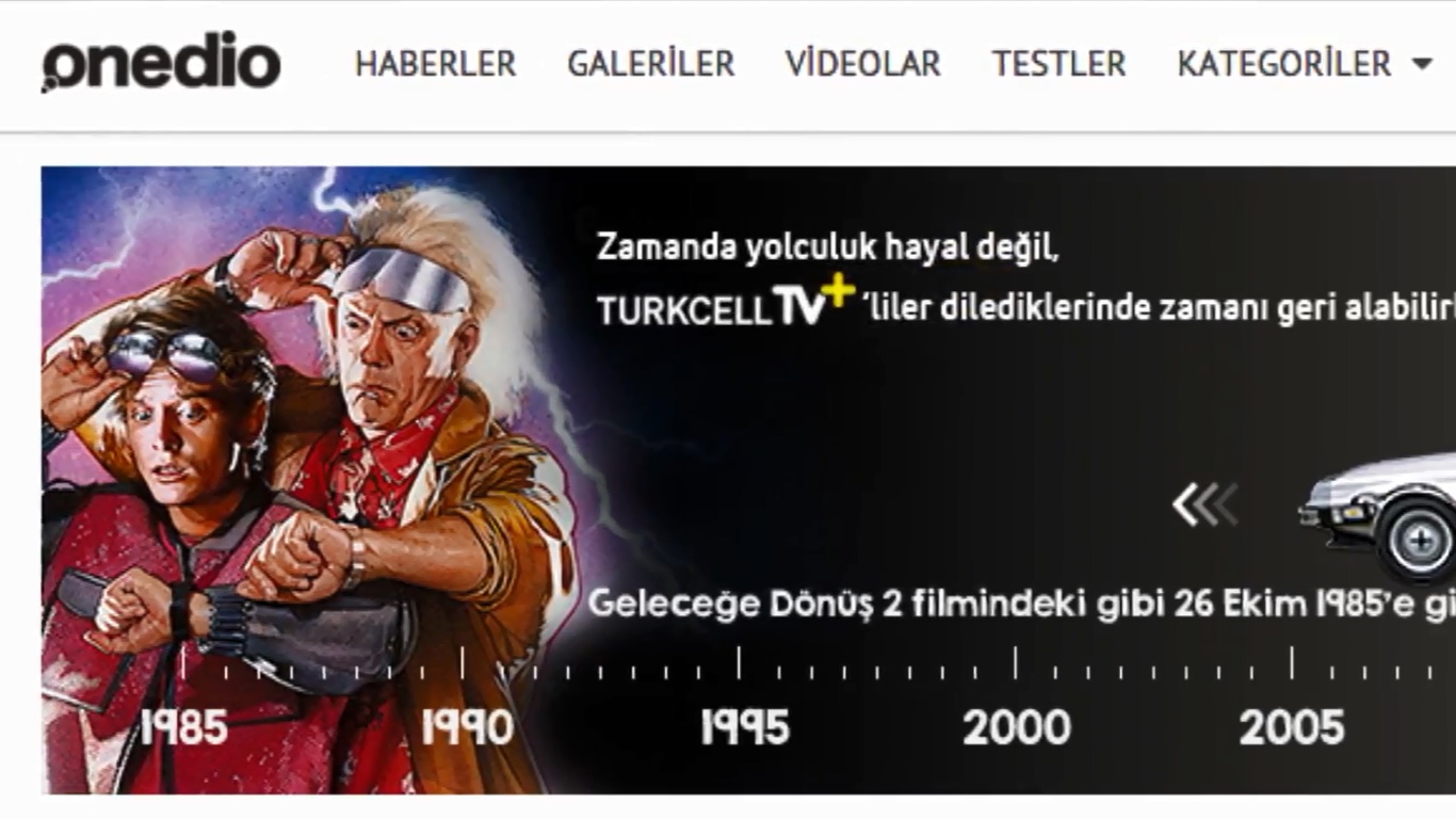 Turkcell TV+ ile Zamanda Yolculuk