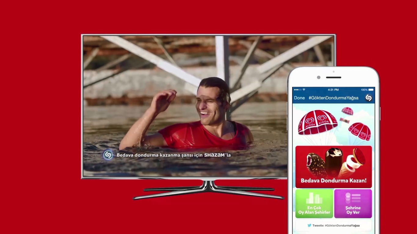 Bedava Dondurma Kazanma Şansı İçin Shazam'la!
