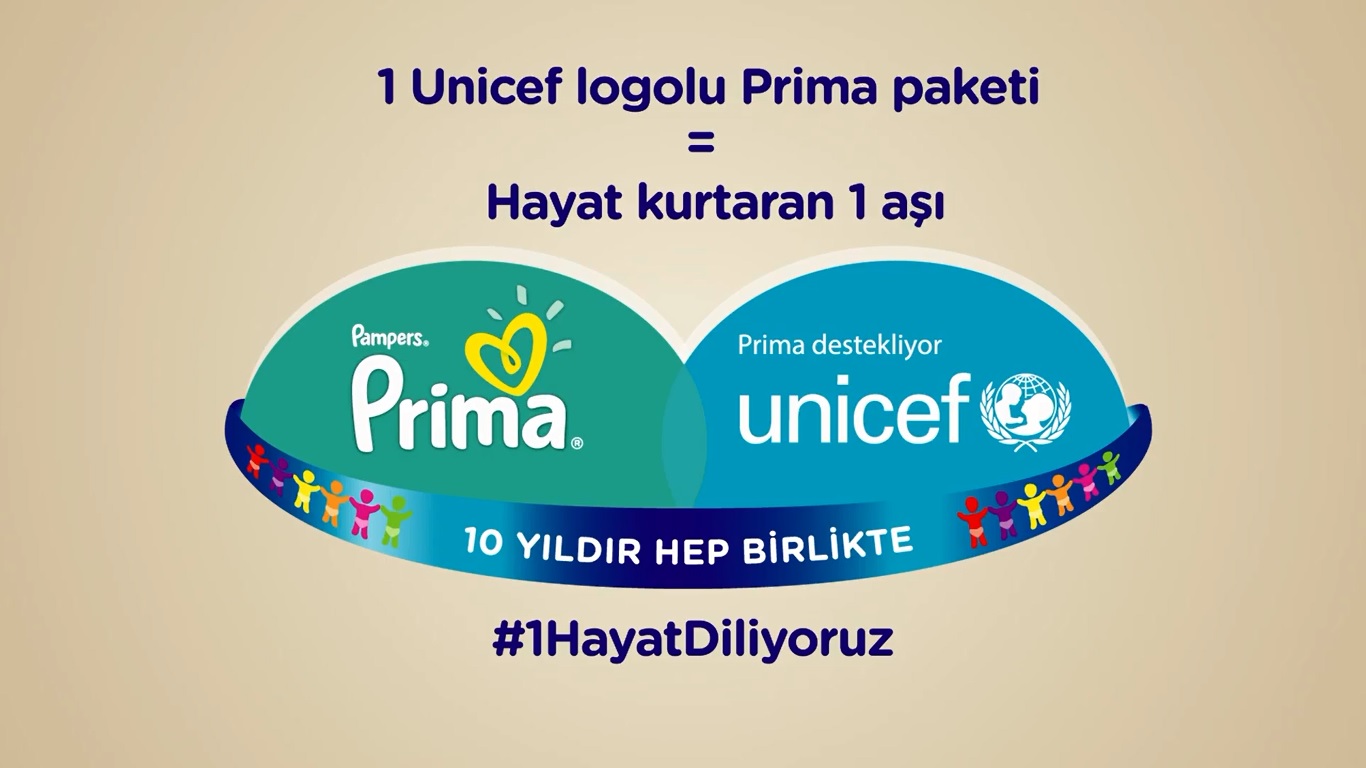 Prima ve Unicef 1=1 Kampanyası