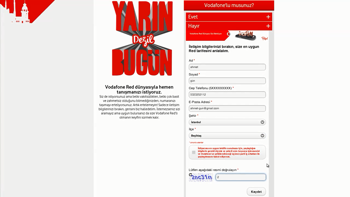 Yarın Değil Bugün