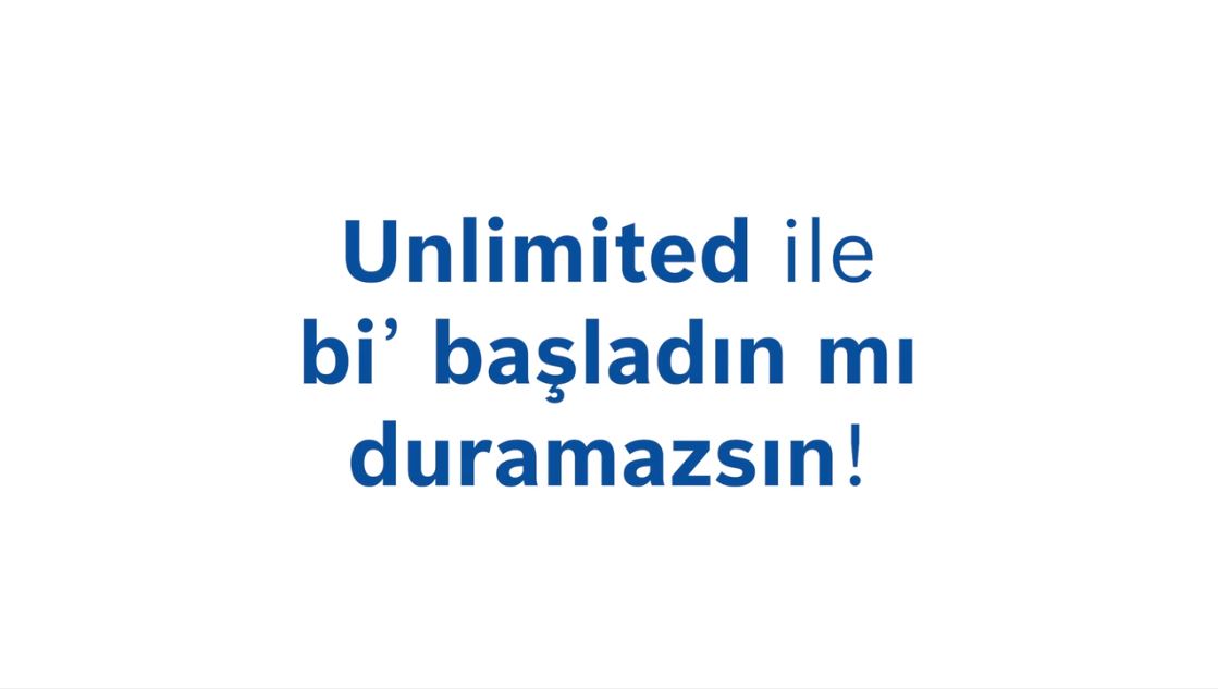 Bosch Unlimited ile bi' başladın mı duramazsın