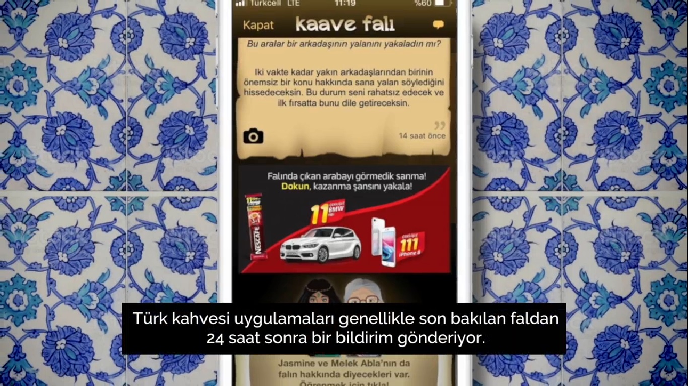 Nescafé 3ü1 Arada ile Falındaki Araba