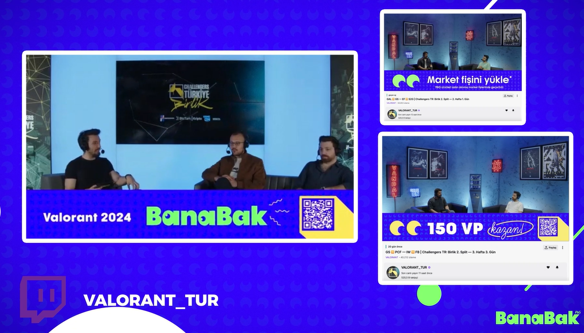 BanaBak X Valorant Türkiye Turnuvası Entegrasyonu