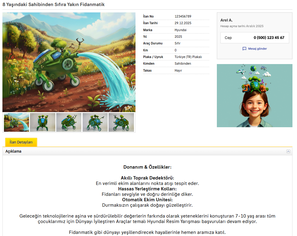 Hyundai Sahibinden Resim Yarışması